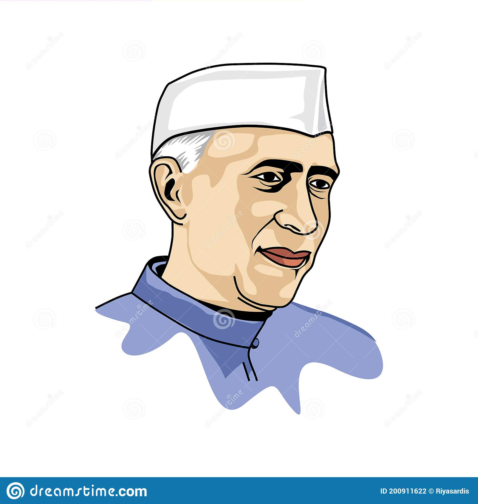 Largest portrait of Pandit Jawahar Lal Nehru using water colour drops - IBR
