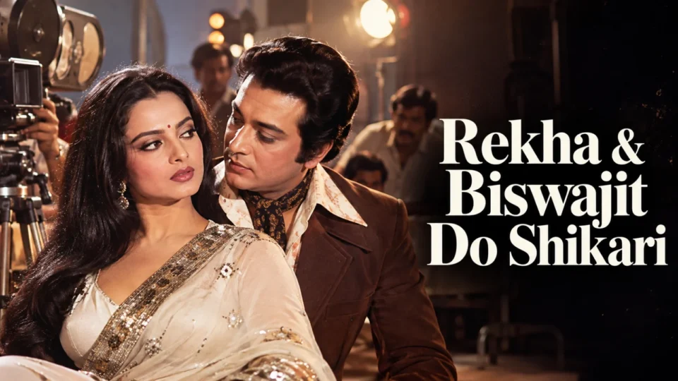 Rekha and Biswajit Chatterjee Do Shikari kissing scene controversy