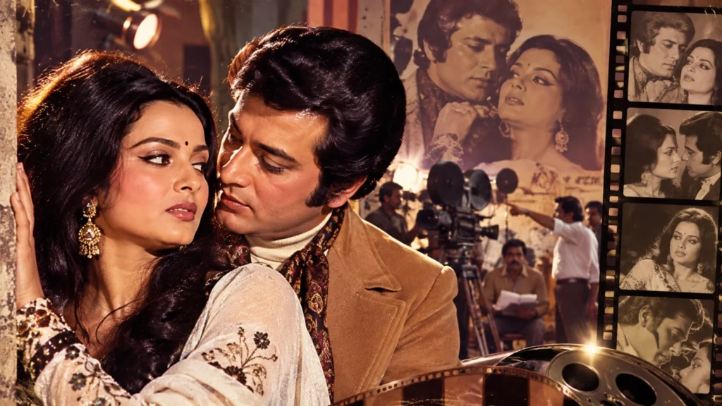 Vintage Bollywood old cinema film aesthetic